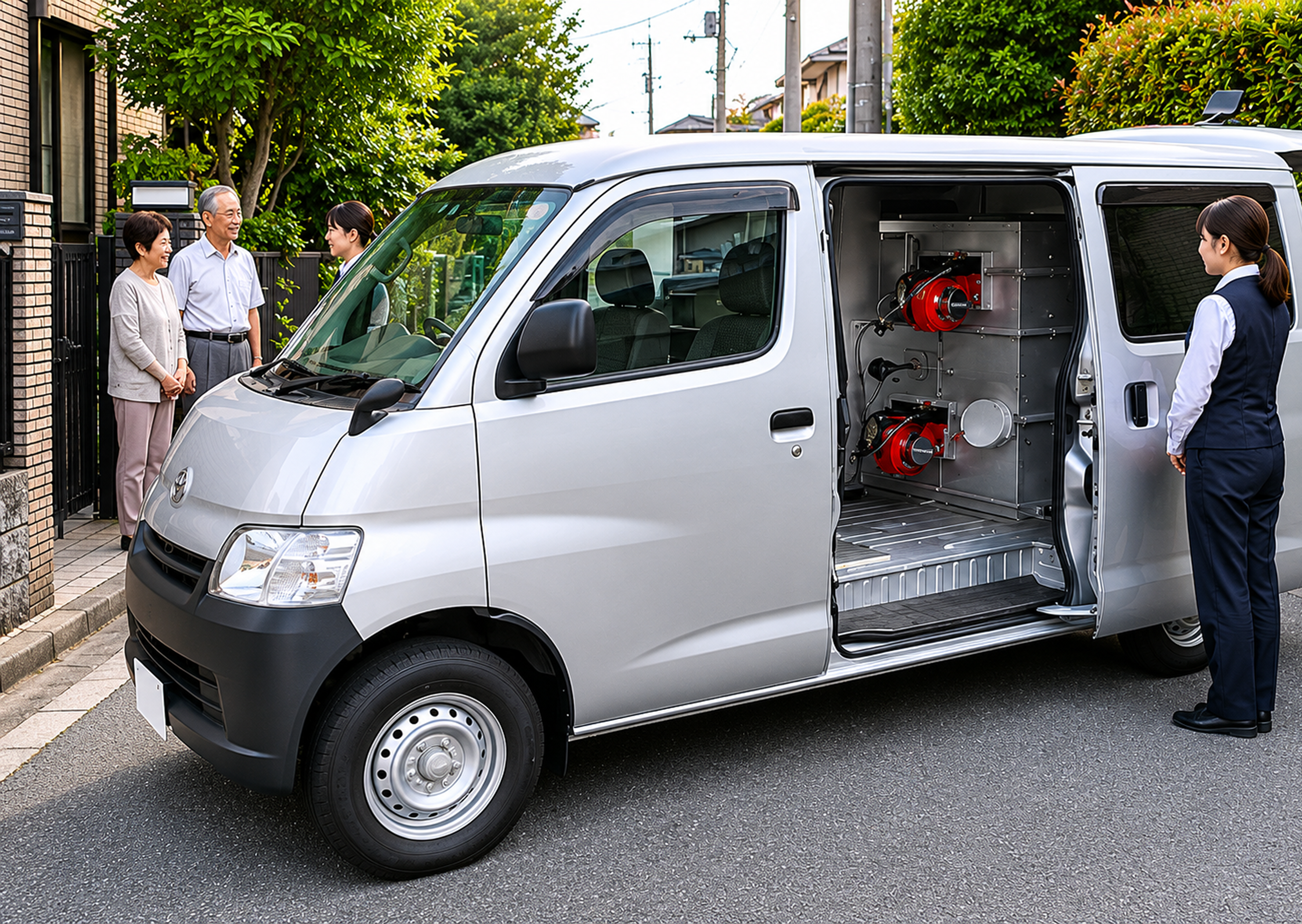 ペット訪問火葬の専用車（火葬車）